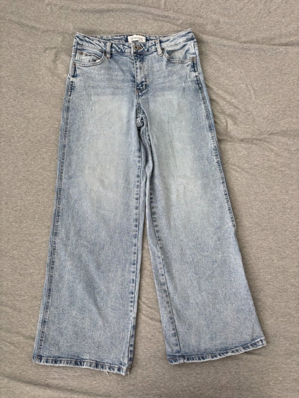 Celebrity Pink Baggy Wide Leg Jeans Womens 11/30 High Rise Stonewash Skater Y2K